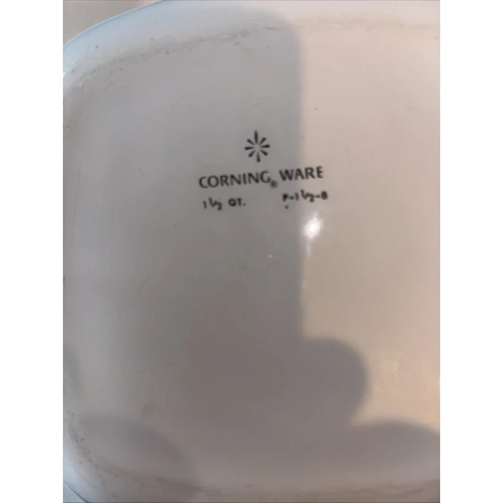 Corning Ware Vintage Casserole 1 1/2‎ Quart With Removable Handle